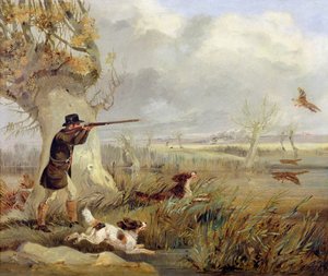 Eendenjacht door Henry Thomas Alken